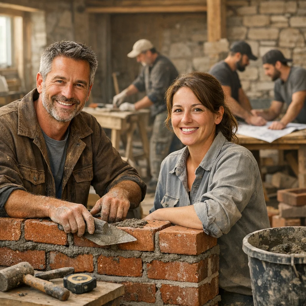 JL Groupe - Équipe de maçonnerie